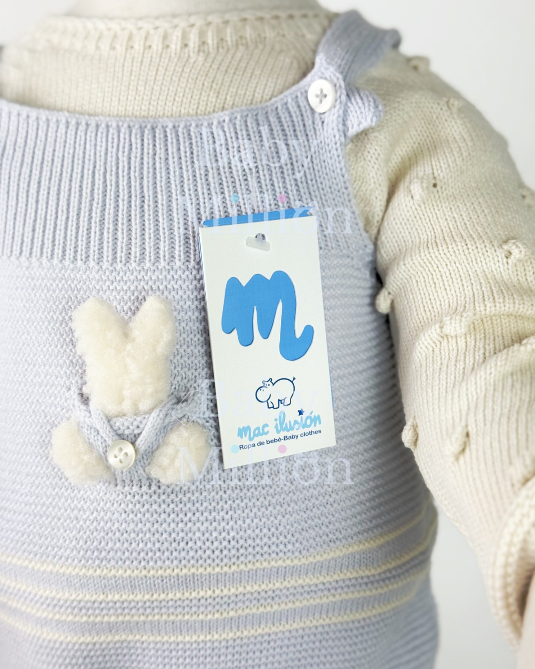 New In Mac Illusion Jumper & Knitted Dungarees MOONLIGHT RABBIT