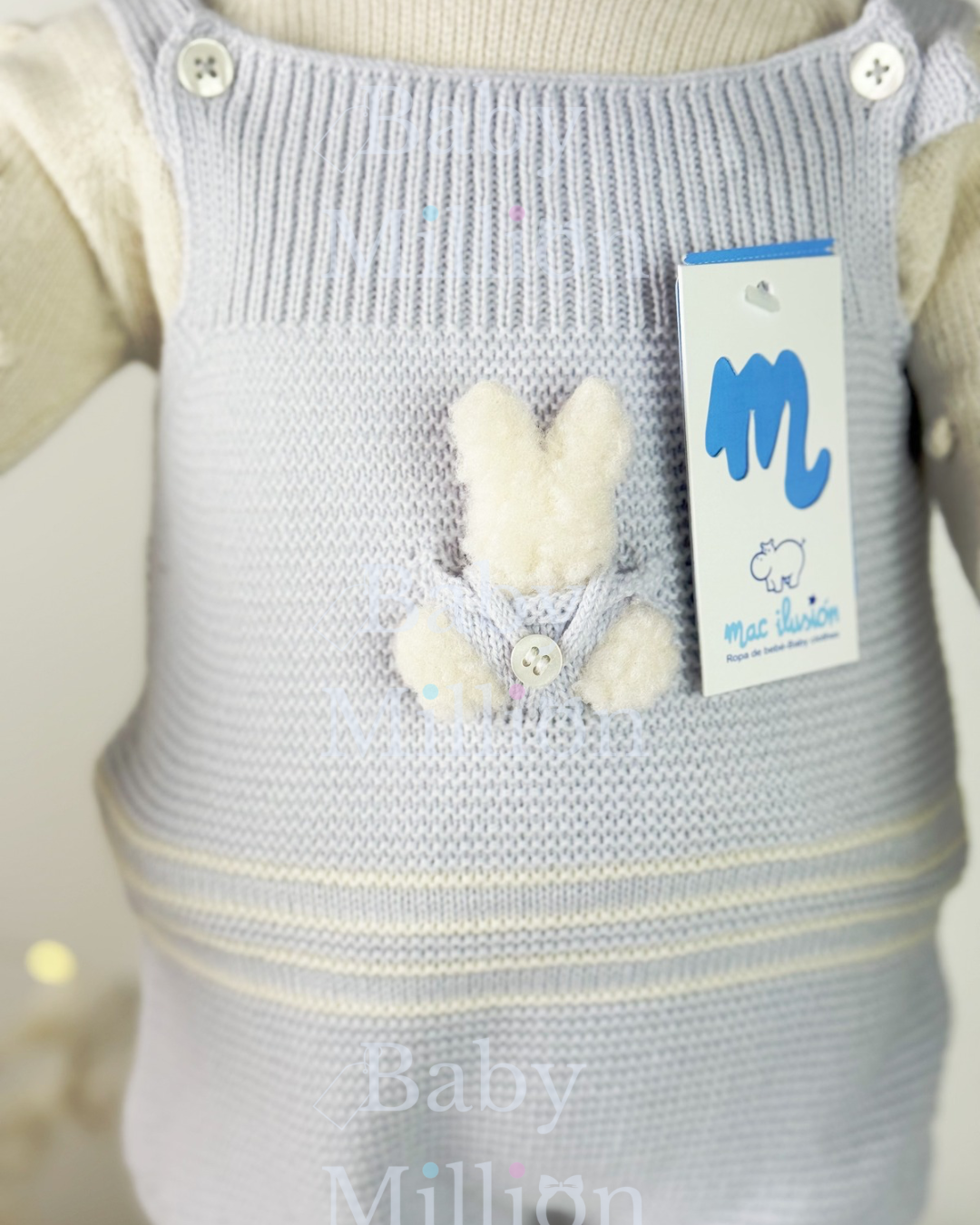 New In Mac Illusion Jumper & Knitted Dungarees MOONLIGHT RABBIT