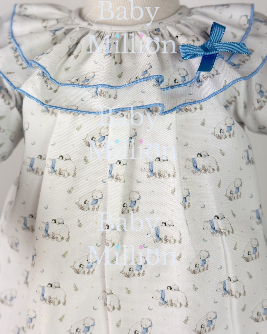 New In Mac Illusion Girls Cotton Printed Dress w/ Ruffle Neckline, Bow & Culotte