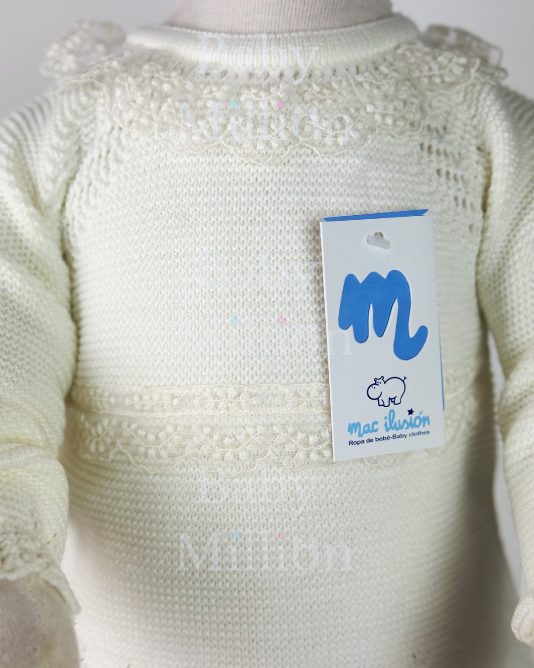 New In Baby Girls Sweater w/ Lace , Cullote, Bonnet & Booties