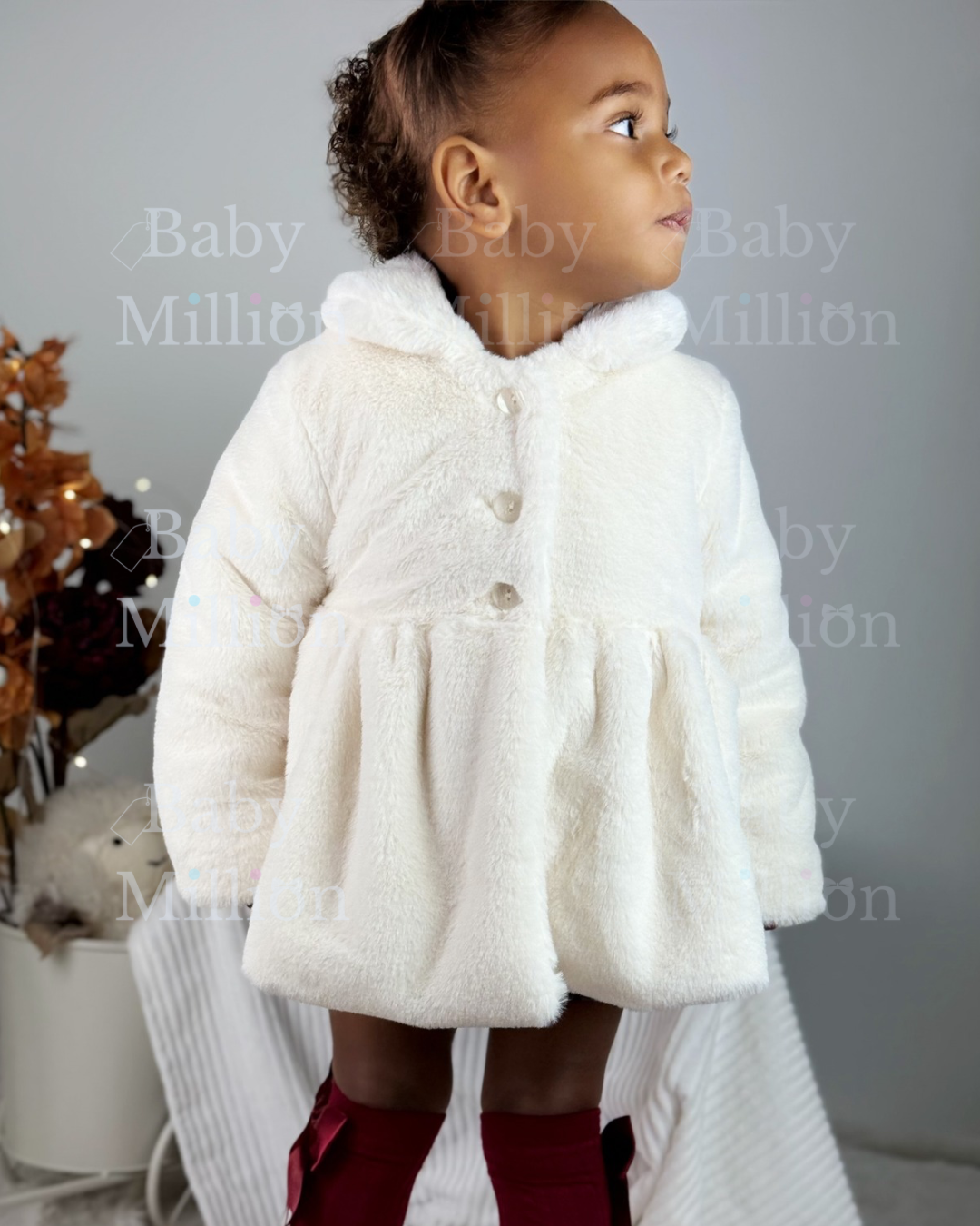 New In Mac Illusion Baby Girl Soft Coat w/ Inner Lining