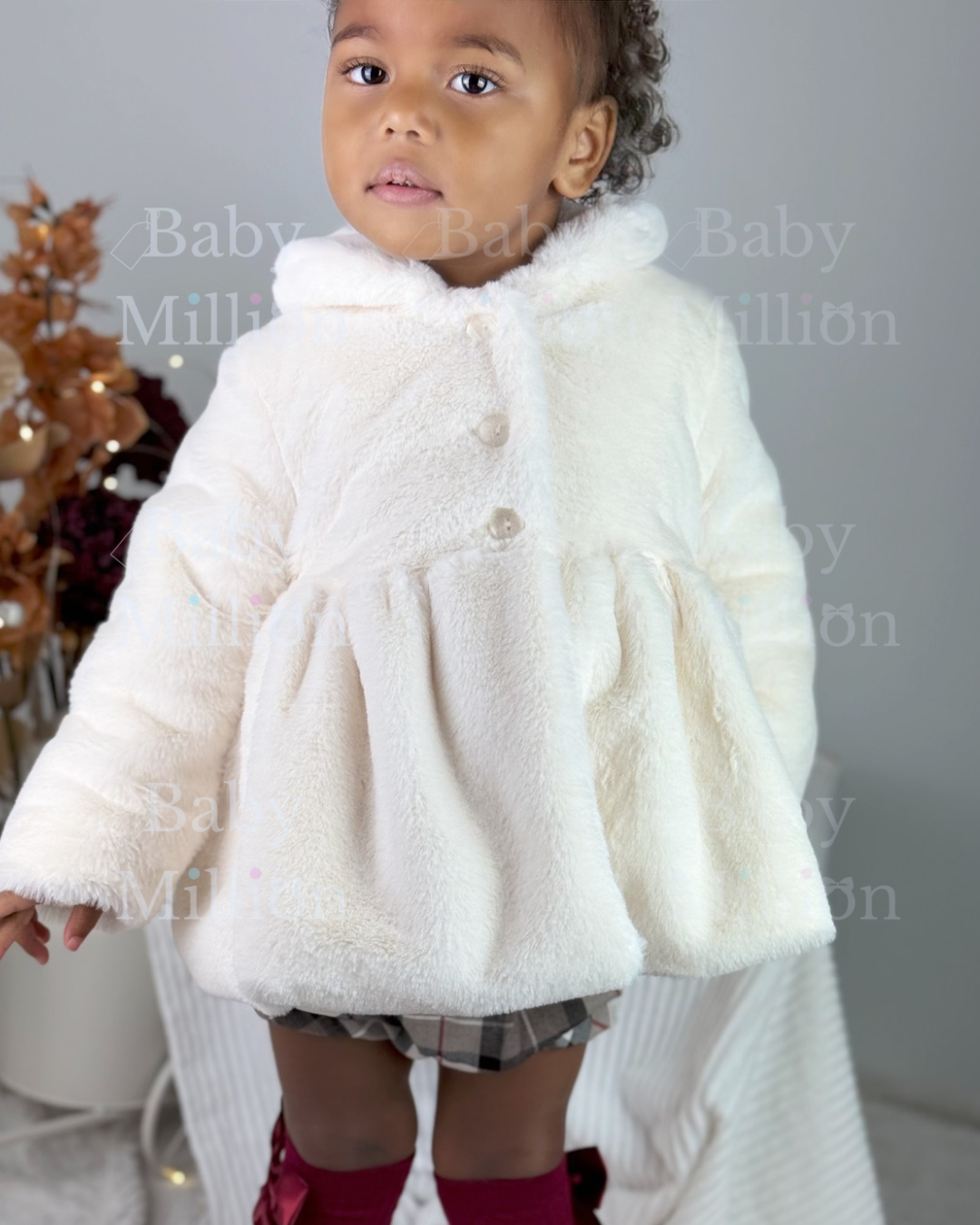 New In Mac Illusion Baby Girl Soft Coat w/ Inner Lining